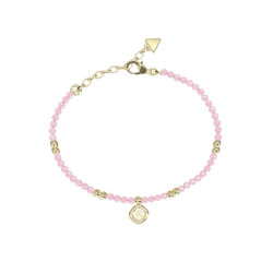 Guess JUBB06147JWYGRSS narukvica JAIPUR SPLENDOR Edition Blush Pink Gold Tone 4G Logo Bestseller
