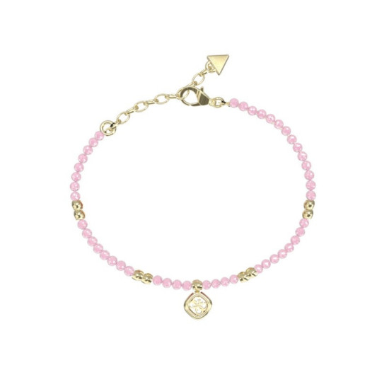 Guess JUBB06147JWYGRSS narukvica JAIPUR SPLENDOR Edition Blush Pink Gold Tone 4G Logo Bestseller