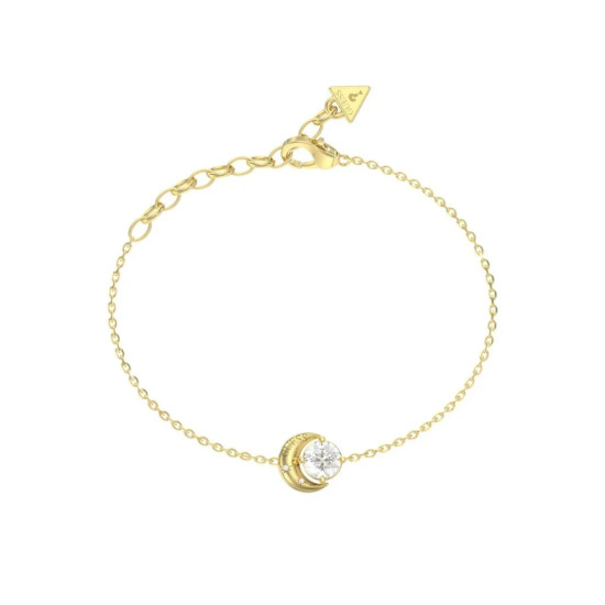 Guess JUBB06234JWYGS narukvica Aurora Moon & Diamond Effect Gold Tone Plated Stainless Steel FAZA MESECA BESTSELLER