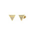 Guess JUBE02156JWYGT/U minđuše STUDS PARTY Swarovski Crystal Gold Tone Plated Stainless Steel 11mm