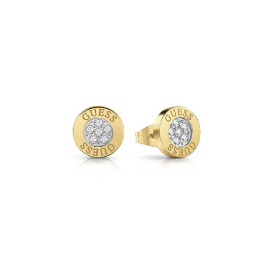 Guess JUBE02158JWYGT/U mindjuše Studs Party Swarovski Crystal Gold Tone Plated Stainless Steel 8mm