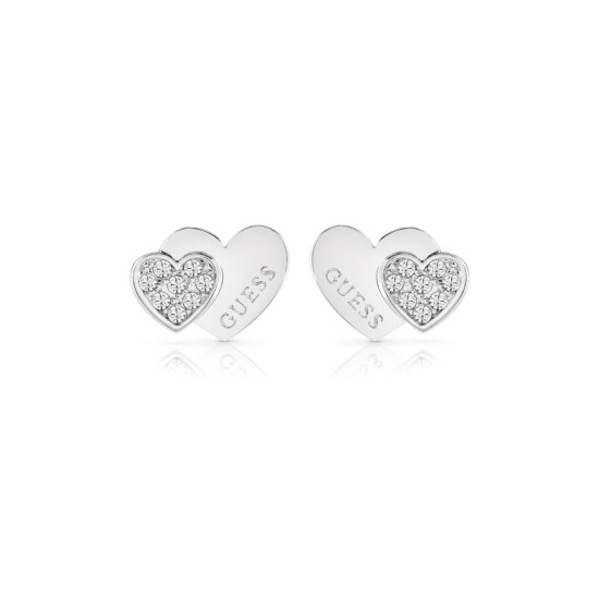 Guess JUBE02174JWRHT/U minđuše STUDS PARTY Swarovski Crystal Silver Plated Stainless Steel 12mm