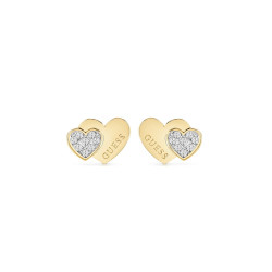 Guess JUBE02174JWYGT/U minđuše Studs Party Swarovski Crystal Gold Tone Plated Stainless Steel 12mm