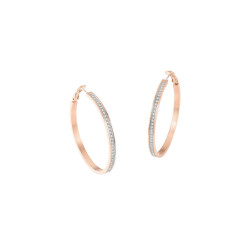 Guess JUBE02247JWRGT/U minđuše alke COLOR MY DAY Swarovski Crystal Rose Gold Plated Stainless Steel Bestseller 50mm