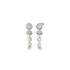 Guess JUBE04450JWRHT/U minđuše Silver Crystal Bead Plated Stainless Steel 42mm