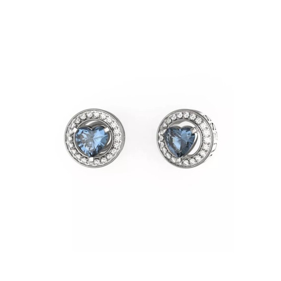 Guess JUBE04669JWRHLST/U mindjuše M'Ama Non M'Ama Silver Plated Stainless Steel Blue Cristal 10mm