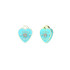 Guess JUBE05054JWYGLBT/U minđuše Amore Turquoise Emajl Gold Plated Stainless Steel 14mm