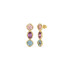 Guess JUBE05312JWYGMCT/U minđuše Mamounia Multi Color Crystals Gold Tone 30mm