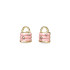 Guess JUBE05414JWYGRST/U minđuše My Secret Light Pink Emajl Gold Tone Gold Plated Stainless Steel Bestseller 16mm