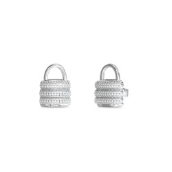 Guess JUBE05419JWRHT/U minđuše My Secret Swarovski Crystal Silver Stainless Steel Bestseller 16mm