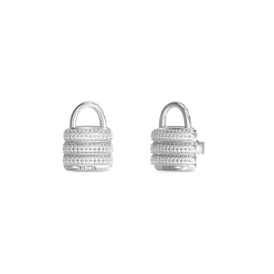 Guess JUBE05419JWRHT/U minđuše My Secret Swarovski Crystal Silver Stainless Steel Bestseller 16mm