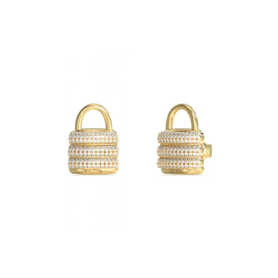 Guess JUBE05419JWYGT/U minđuše My Secret Swarovski Crystal Gold Tone Plated Stainless Steel Bestseller 16mm