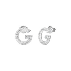 Guess JUBE05443JWRHT/U minđuše G Swarovski Crystal Plated Stainless Steel 12mm