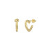 Guess  JUBE05535JWYGT/U minđuše alke ICONIQUE Heart Gold Tone Plated Stainless Steel Bestseller 15mm