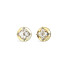 Guess JUBE06040JWYGWHT/U minđuše Secret Garden Collection Gold Tone Crystal Flower 9mm