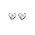 Guess JUBE06097JWRHT/U minđuše Beloved Heart Silver Plated Stainless Steel Everyday Jewelry 10mm