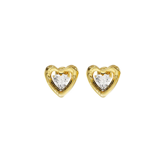 Guess JUBE06097JWYGT/U minđuše Beloved Heart Gold Tone Plated Stainless Steel Everyday Jewelry 10mm