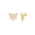 Guess JUBE06117JWYGT/U minđuše Borboleta Butterfly Pearl Gold Tone Plated Stainless Steel 25mm