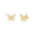 Guess  JUBE06123JWYGT/U minđuše Borboleta Butterfly Pearl Gold Tone Plated Stainless Steel 14mm Minimal