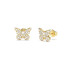 Guess JUBE06127JWYGT/U minđuše Borboleta Butterfly Pearl Gold Tone Plated Stainless Steel 14mm Minimal