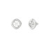 Guess JUBE06152JWRHT/U minđuše 4G Logo Silver Tone Plated Stainless Steel 9mm Minimal