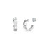 Guess JUBE06183JWRHT/U minđuše alke Ace Of Diamonds Polished Silver Tone Stainless Steel Swarovski Crystal 15mm