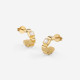 Guess JUBE06183JWYGT/U minđuše alke Ace Of Diamonds Polished Gold Tone Stainless Steel Swarovski Crystal 15mm