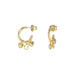 Guess JUBE06198JWYGT/U minđuše alke G Talisman Gold Tone Stainless Steel 22mm Charm