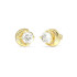 Guess JUBE06233JWYGT/U minđuše Aurora Moon & Diamond Effect Gold Tone 10mm FAZA MESECA BESTSELLER