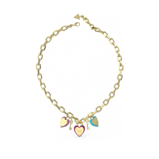 Guess JUBN04201JWYGMCT/U ogrlica All You Need Is Love Gold Plated Stainless Steel Full Color Emajl Bestseller