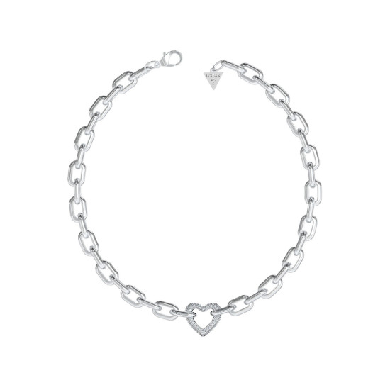 Guess JUBN05015JWRHT/U ogrlica Beloved Heart Swarovski Crystal Plated Stainless Steel