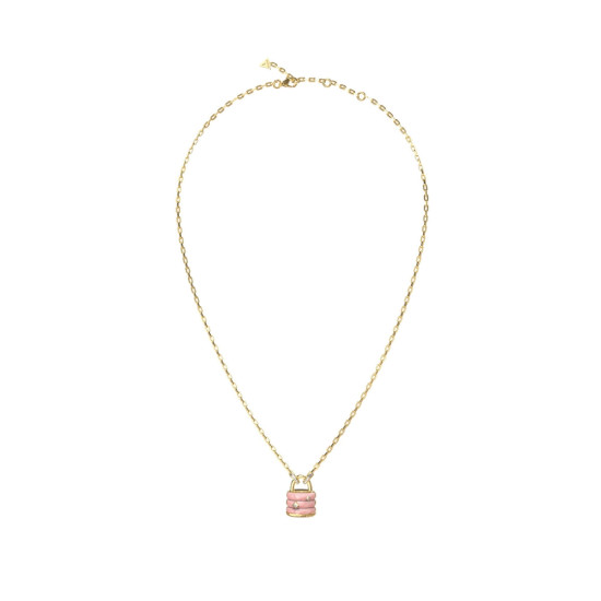 Guess JUBN05411JWYGRST/U ogrlica My Secret Light Pink Emajl Gold Tone Gold Plated Stainless Steel Bestseller