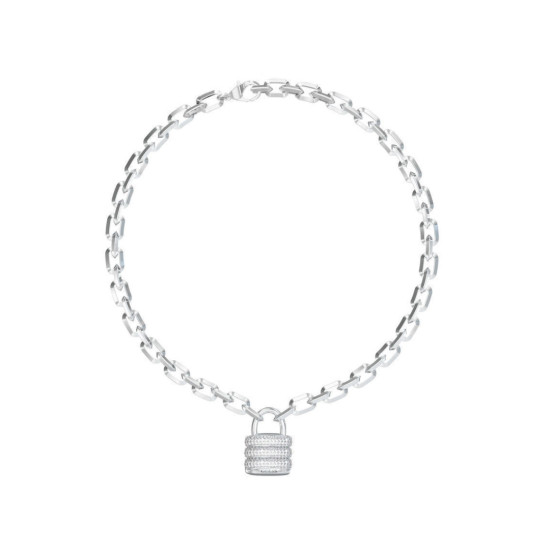 Guess  JUBN05415JWRHT/U ogrlica My Secret XL Swarovski Crystal Silver Stainless Steel Bestseller