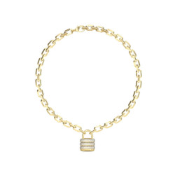 Guess JUBN05415JWYGT/U ogrlica My Secret XL Swarovski Crystal Gold Tone Plated Stainless Steel Bestseller