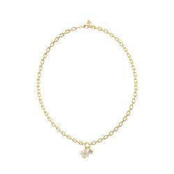 Guess JUBN06043JWYGT/U ogrlica Love Bites Swarovski Crystal Gold Tone Stainless Steel Lucky Charm