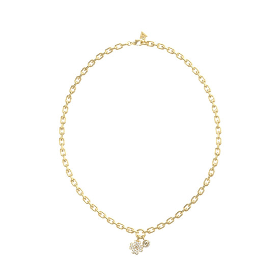Guess JUBN06043JWYGT/U ogrlica Love Bites Swarovski Crystal Gold Tone Stainless Steel Lucky Charm