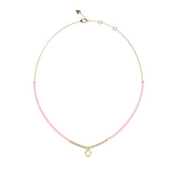Guess JUBN06102JWYGRST/U ogrlica JAIPUR SPLENDOR Blush Pink Gold Tone 4G Logo Bestseller