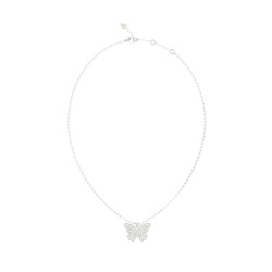 Guess JUBN06119JWRHT/U ogrlica Borboleta Pearl & Crystal Romantic Silver Stainless Steel 