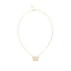 Guess JUBN06119JWYGT/U ogrlica Borboleta Butterfly Pearl Gold Tone Plated Stainless Steel Minimal