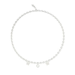 Guess JUBN06129JWRHT/U ogrlica Borboleta Butterfly Charms • Pearl & Crystal Silver Tone Plated Stainless Steel