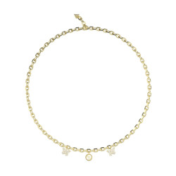 Guess JUBN06129JWYGT/U ogrlica Borboleta Butterfly Charms • Pearl & Crystal Gold Tone Plated Stainless Steel
