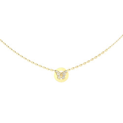 Guess JUBN06134JWYGT/U ogrlica Borboleta Butterfly Minimal Gold Tone Everyday Elegance