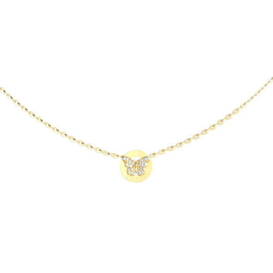 Guess JUBN06134JWYGT/U ogrlica Borboleta Butterfly Minimal Gold Tone Everyday Elegance