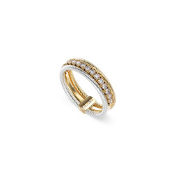 Guess KALYBE JUBR05393JWYGRH54 prsten Gold & Silver Tone Stainless Steel Veličina 54-atraktivan i upečatljiv