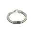 Guess JUMB04046JWSTBKS muška narukvica Racer Tag Trendy Silver Stainless Steel