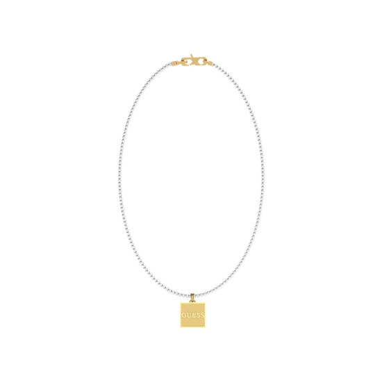 Guess JUMN03026JWYGSTT/U muška ogrlica Bond Street Two Tone Silver Gold Stainless Steel