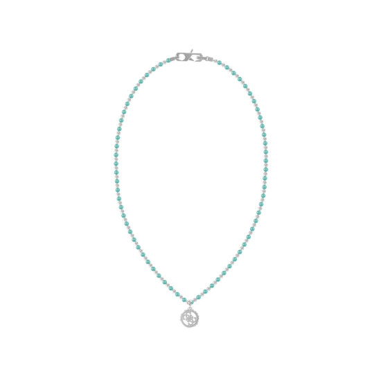 Guess JUMN03036JWSTTQT/U muška ogrlica Log in Guess Turquoise Beaded Silver Stainless Steel 
