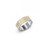 Guess JUMR03030JWYGST muški prsten Bond Street Two Tone Silver Gold Tone veličina 66