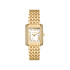 Michael Kors MK4826 ženski sat Petite Emery Pavé Gold Tone White Dial Pravougaono kućište Roman Numerals 27mm
