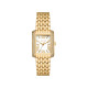Michael Kors MK4826 ženski sat Petite Emery Pavé Gold Tone White Dial Pravougaono kućište Roman Numerals 27mm